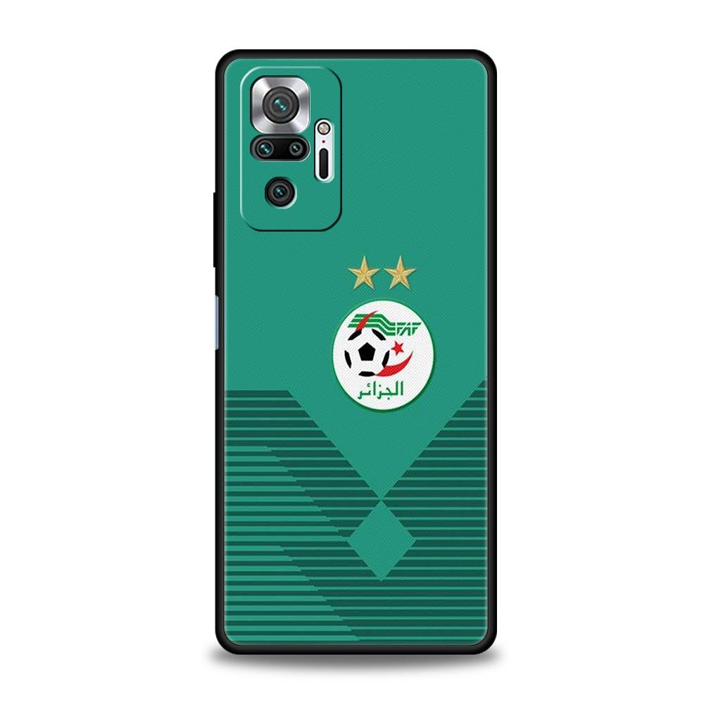 Algeria Flag Phone Case For Xiaomi Redmi Note 14 13 5G 10 11 12 Pro Plus 4G 14C 13C 12C 10C Black Cover