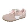 Pink Dexun board shoes female ugly cute spring new chic niche puff bread shoes Forrest Gump ballet little white shoes