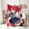 Virtual Idol Singer Anime K Kasane T Teto Blanket Soft Throw Blanket for Home Bedroom Bed Sofa Picnic Travel Office Blanket Gift