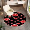Berühmter Cartoon NARUTO Protagonist Uzumaki Naruto runder Teppich weiche Heimdekoration rutschfeste Fußmatte Outdoor Picknickmatte Teppich M6
