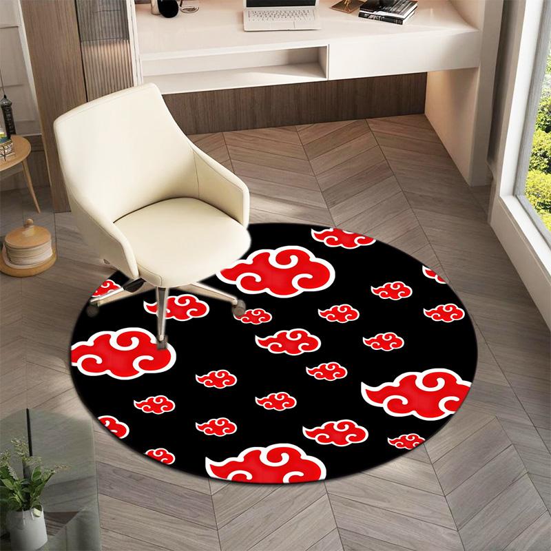 Berühmter Cartoon NARUTO Protagonist Uzumaki Naruto runder Teppich weiche Heimdekoration rutschfeste Fußmatte Outdoor Picknickmatte Teppich M6