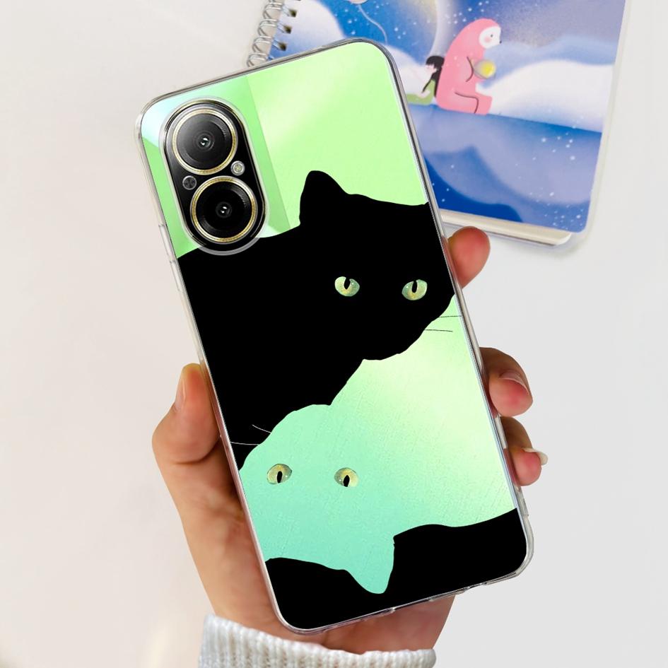 For OPPO Realme C67 4G Case Cute Cartoon Clear Soft Silicone Back Cover For Realme C67 4G RMX3890 C 67 RealmeC67 Shockproof Case