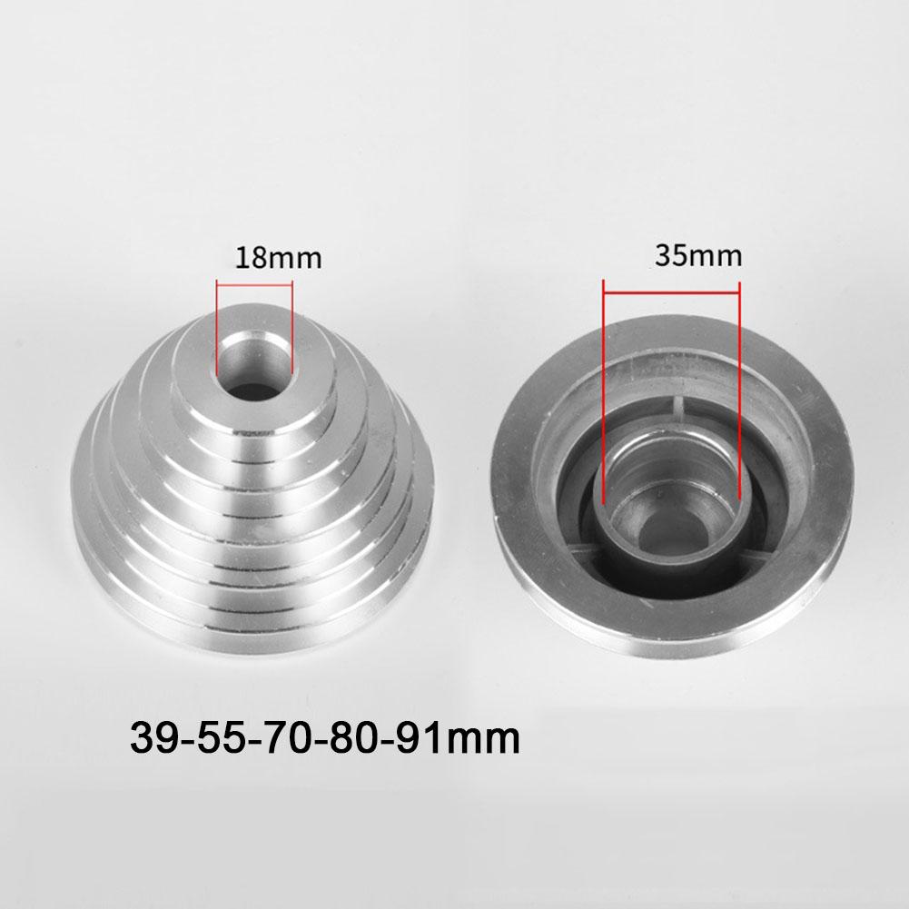 1pcs Pagoda Pulley Wheel Aluminum Transmission Wheel For Benchtop Drill Press Z4116 Size 14mm 18mm 21mm For V-shaped Pulley
