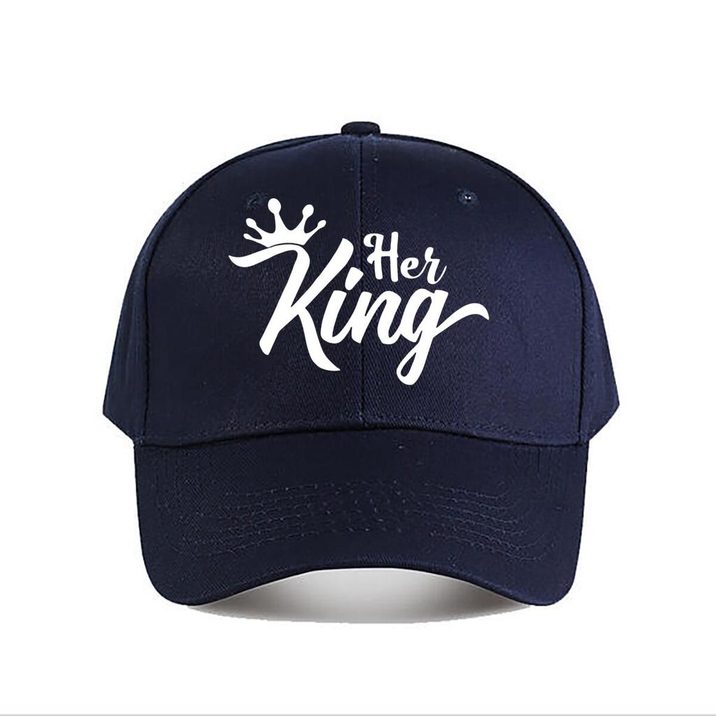 Her King Crown Vinyl Sticker Car Decor Baseball Cap Fashion Unisex Sunhat Womens Outdoor Sports Snapback Cap