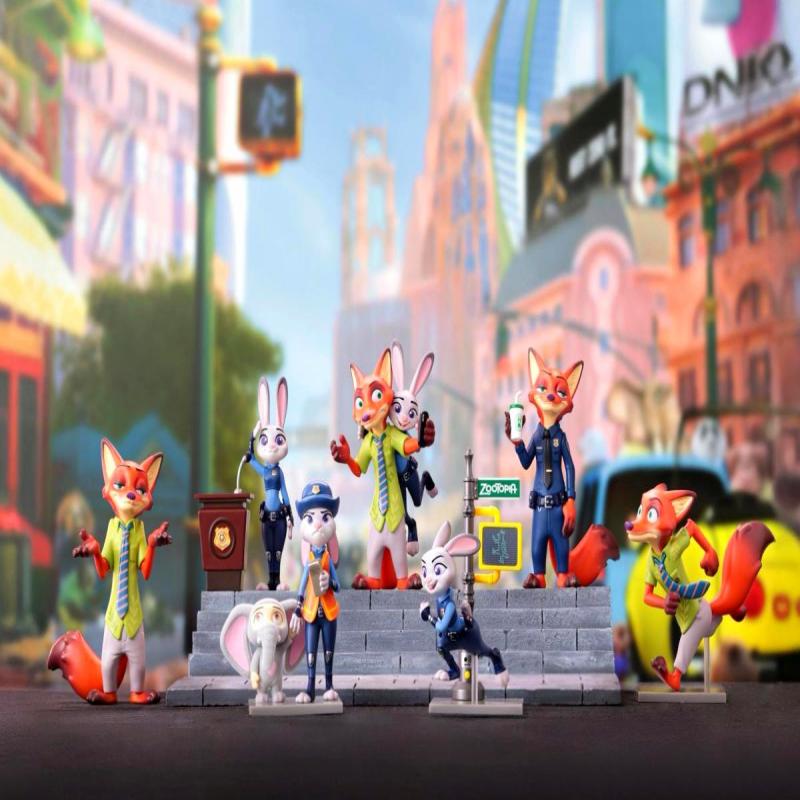 Zoo Series 2: Metal Statues Collectible Toys 