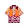 Li Ning China Li Ning Hemden Herren Dichtes Burgunderrot Allover-Print Kragen Mittleres Hemd ASHS035-2