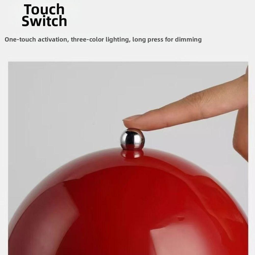 Touch Control LED Table Lamp Tricolored Light Decorative Lamp Dimmable Flower Bud Lamp  Living Room