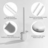 Black Silicone Toilet Brush 360 Flexible Head Wall Mounted Quick Dry Holder Long Handle Deep Cleaning Small Bathrooms Anti Bacte