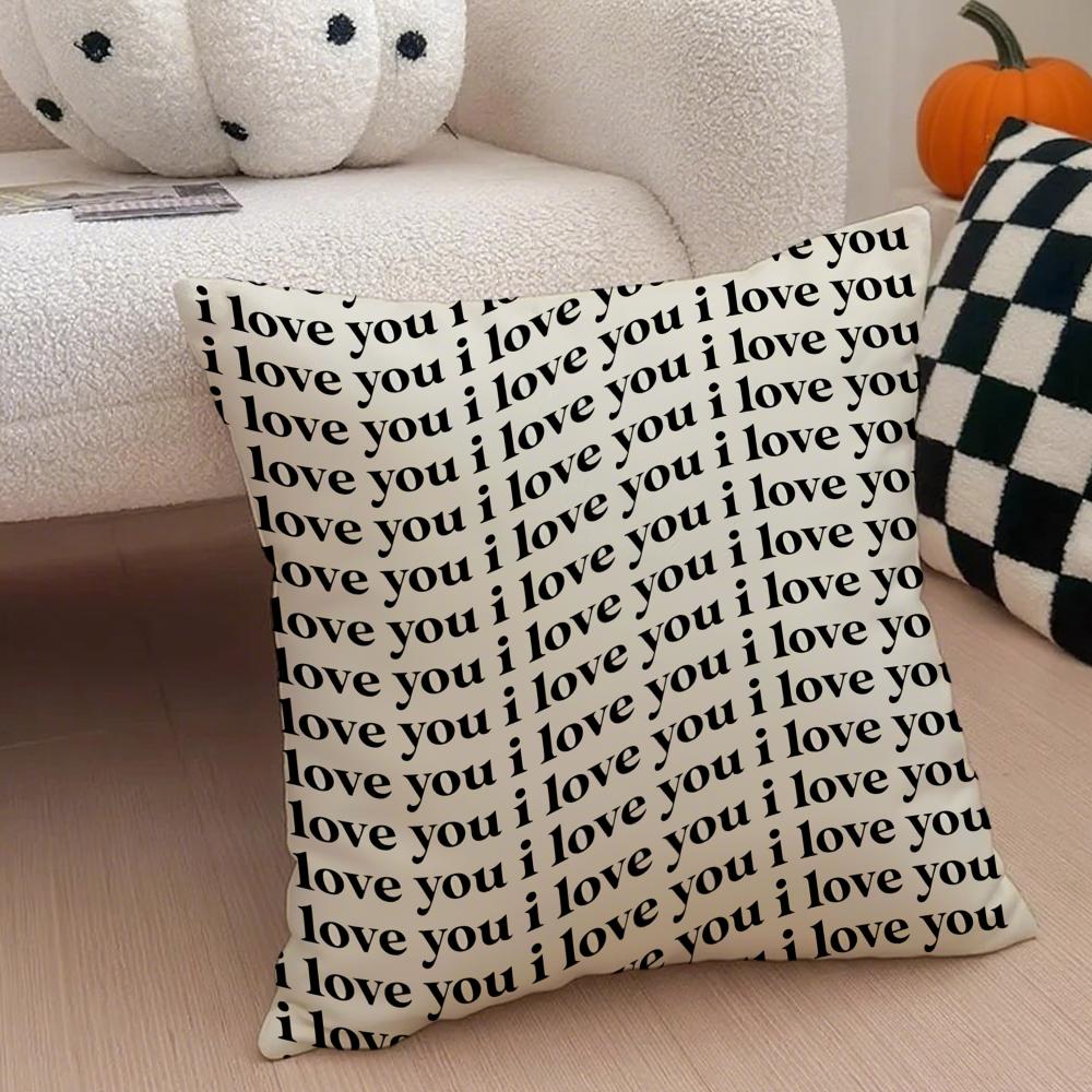 Heart Shape Cushion Cover Throw Pillow Cover Hidden Button Durable Polyester Chair Cushion