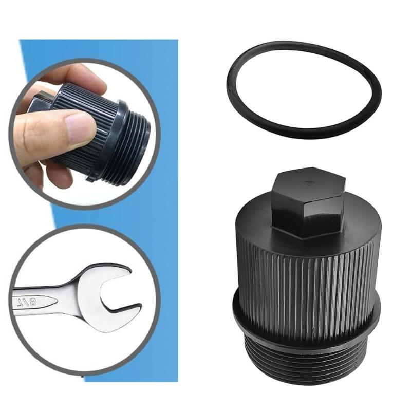 Leak Proof Pool Filter Drain Caps Replacement Accessories Drain Plug Assembly with O Rings for Spa Maintenance