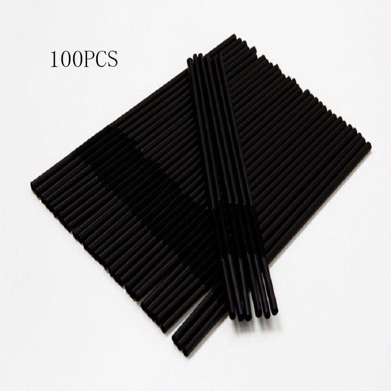 

Plastic Black 100pcs Bendy Straws Birthday Wedding Summer Party Drink Cocktail 100pcs