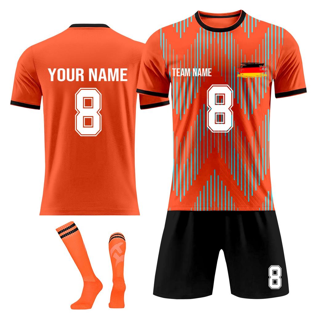 Personalised Shirts Kit Mens Girls With Name Number Custom Football Jerseys For Boys Training Suit