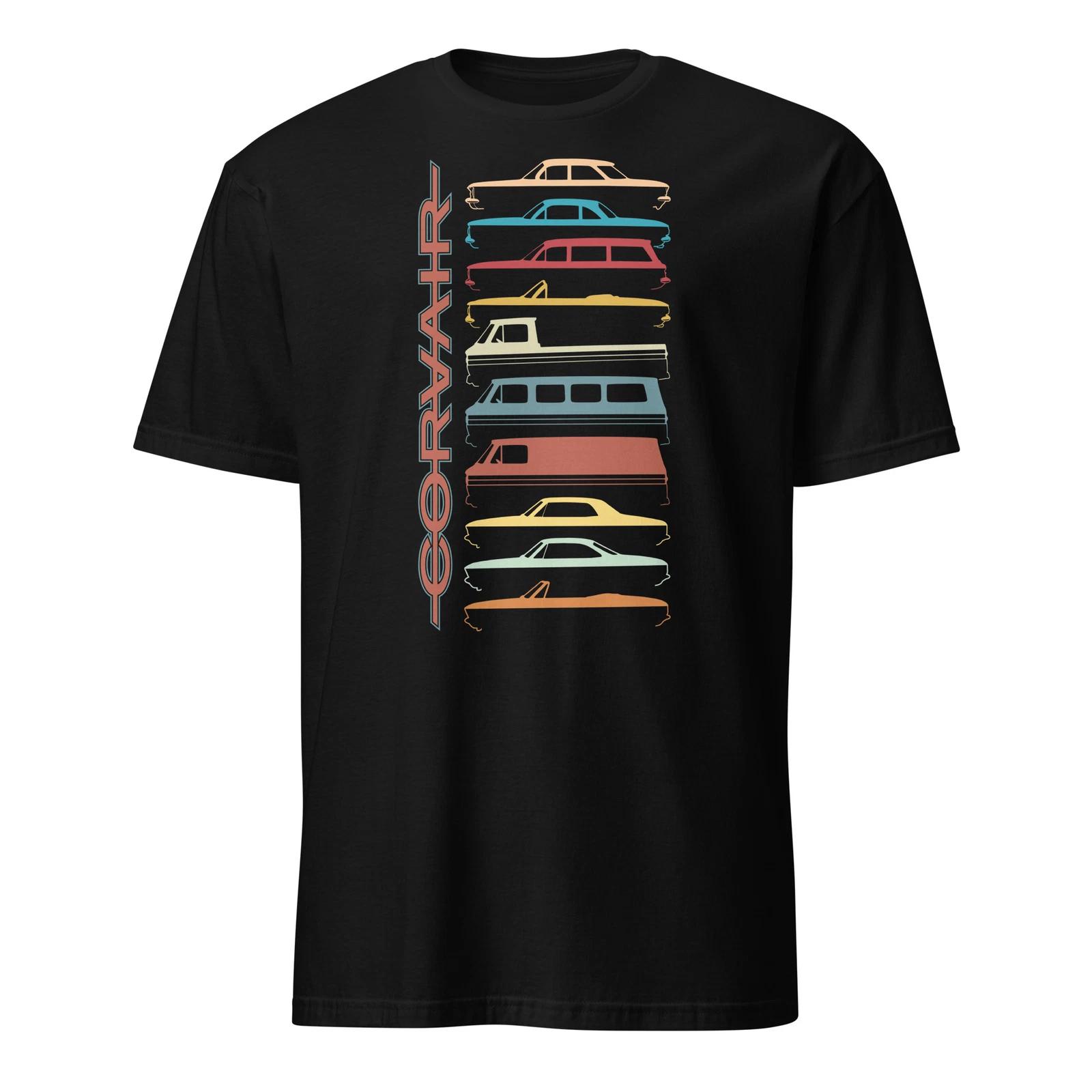 Corvair all models sillhouettes Short-Sleeve Unisex T-Shirt XL