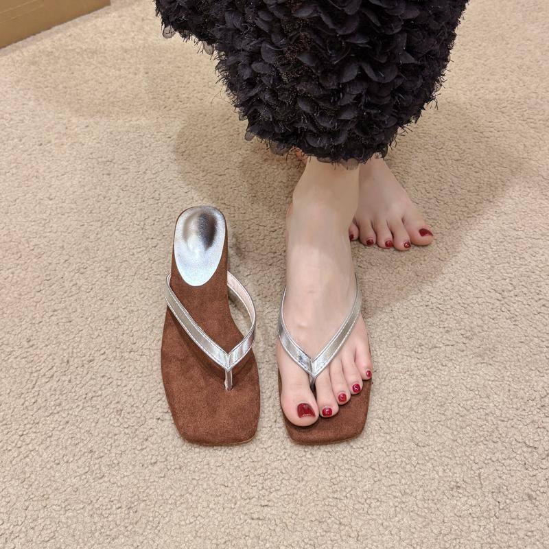 Fashion Summer Women's Fashion Clip Toe Slippers Wedges Heel Slides Designer Party Dress Stripper Shoes