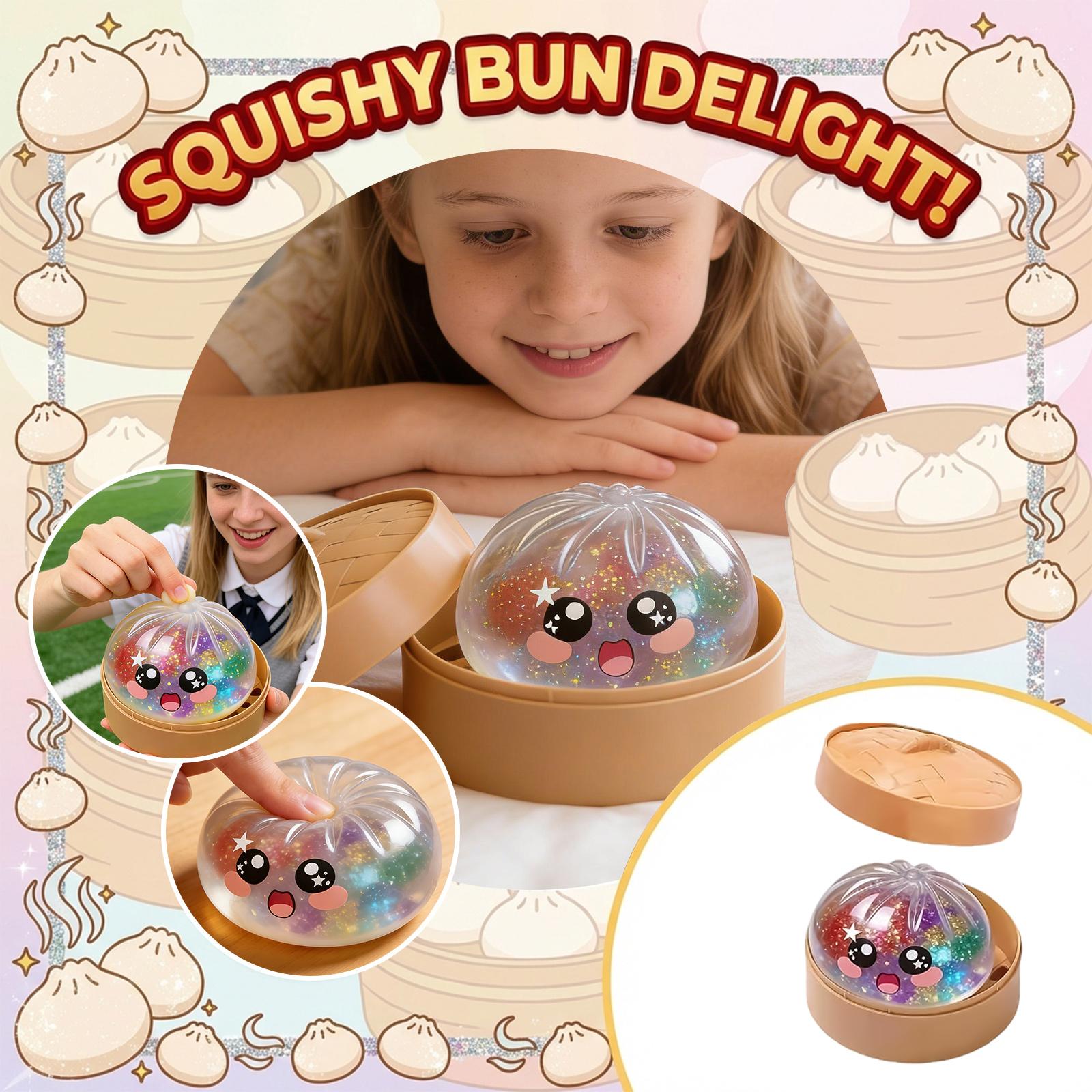 

Realistic Giant Steamed Bun, A Toy With A Steamer, A Slow- Dough Ball Designed For Stress Relief. One Size