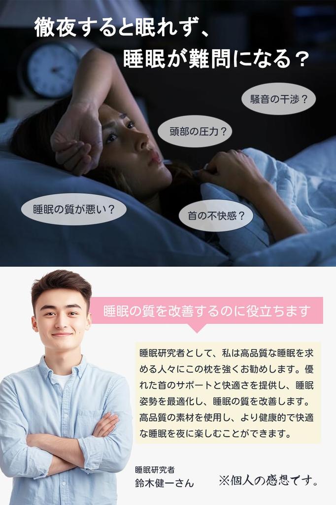 [5-Star Hotel Quality] Kebnor Pillow, Neck Pain Relief, Pillowcase Included, Temperature Regulating, Sleeping Pillow for Side Sleepers, Improved