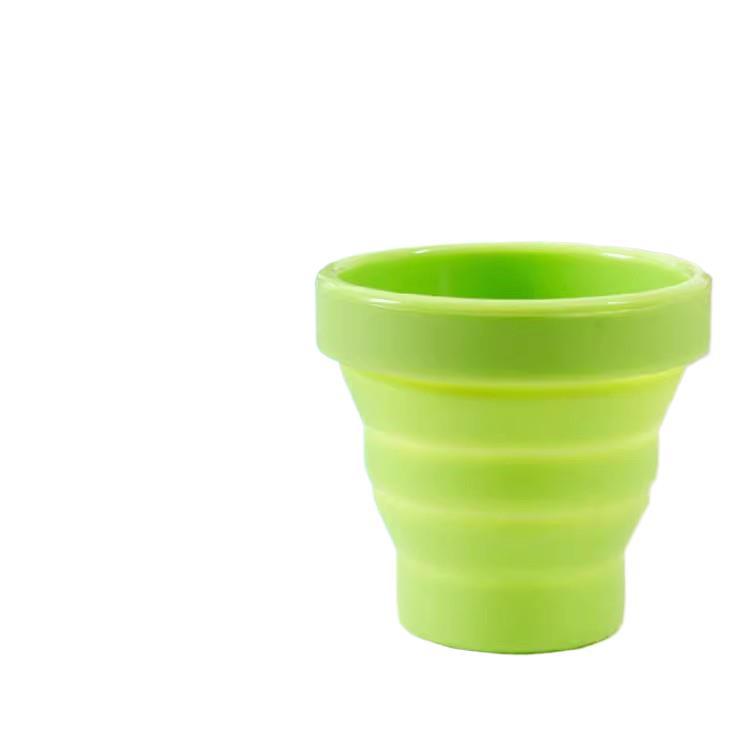 Collapsible Silicone Water Cup with Lid - Portable and Retractable for Travel and Outdoor Use