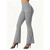 High Waisted Flared Yoga Leggings Women Butt Lifting with Pocket Design Wide Leg Leggings Running Tights Plus Size Gym Pants