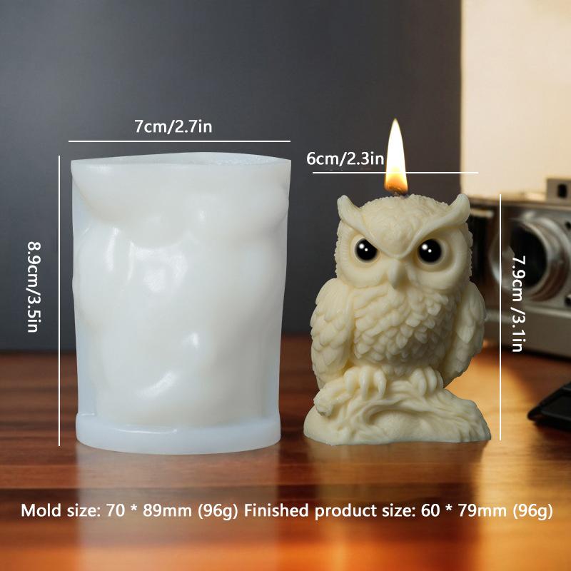 Silicone 3D Sea Shell Shape Candle Mold Owl Molds Cute Christmas Theme candles Making Mold DIY Ornament Making Tool Baking Mould