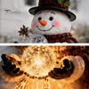 Creative Outdoor Lighting for Home Solar Snowman Water Fountain Garden Light, Glowing Yard Lamp with Magic Unique Gifts Lovers Effect, Resin