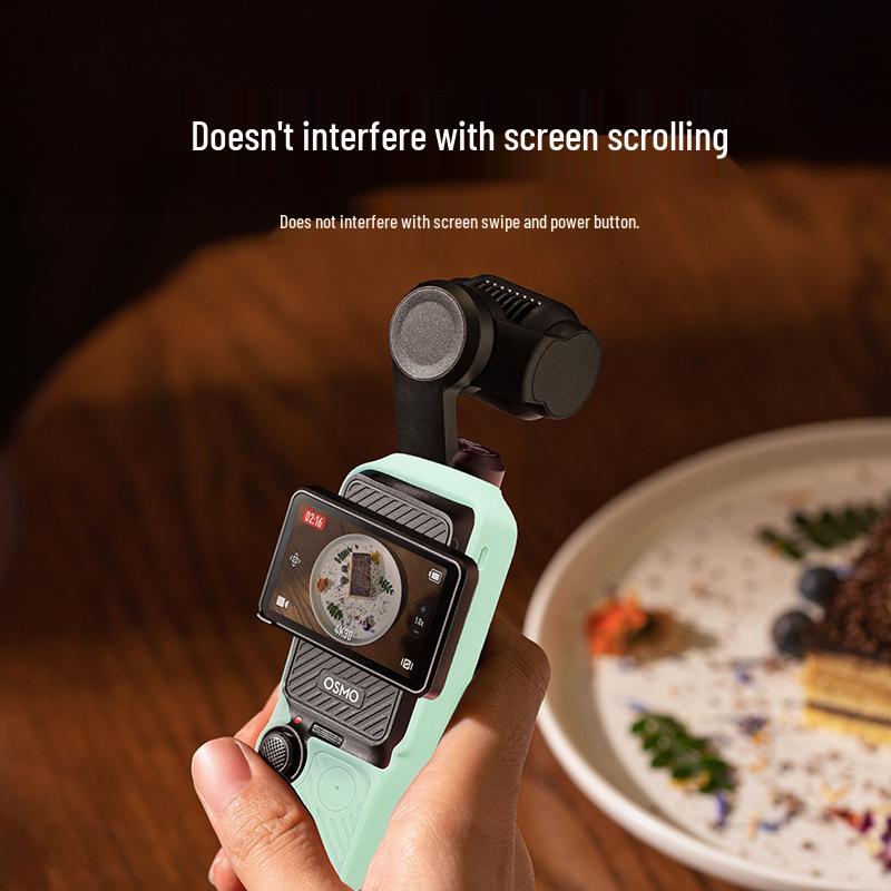 DJI Pocket Camera Pink Silicone Protective Case - Anti-Scratch Cover with Screen & Handle Guard Accessories