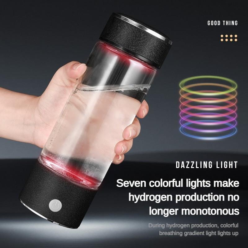 Wasserstoffreicher Wasserbecher Hochkonzentrierter wasserstoffreicher Becher Wasserbecher Elektrolytische Wasserstoff-Sauerstoff-Trennung Wasserstoffproduktion Gesundheitsbecher