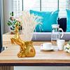 Chinese Deer Statue Flower Vases Money Pouch Shaped Blessing Bag Planter Pot for Living Room