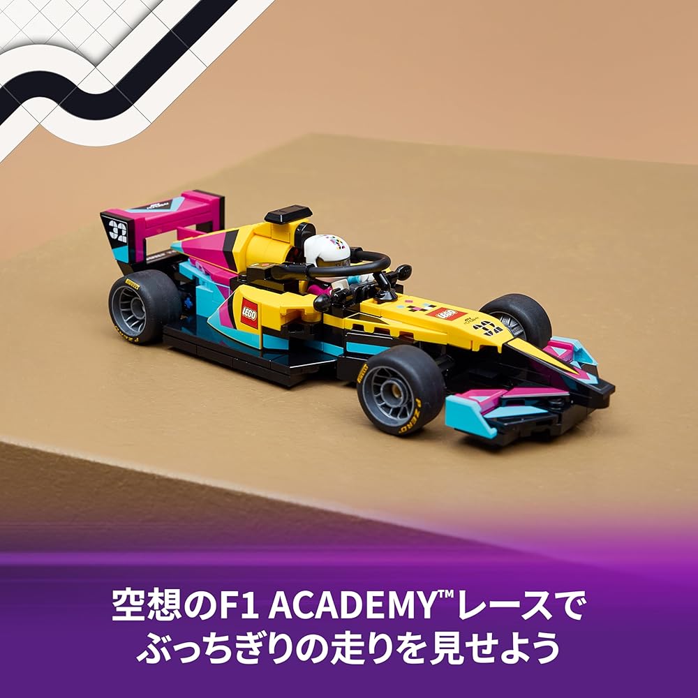 LEGO Speed Champions F1 Academy Race Car Toy for Kids Ages 10-12 with Mini Figures and Blocks