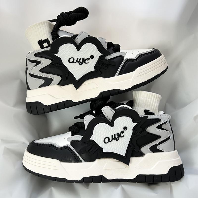 Original dopamine love bread shoes women's autumn niche design platform sports shoes student versatile casual board shoes