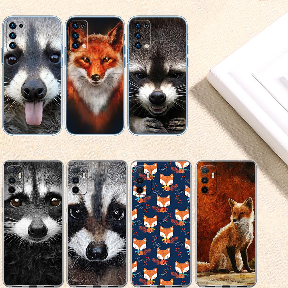 UP4 Animal Raccoon Fox Phone Case for LG K22 K30 K40 K40S K41 K42 K50 K50S K51 K51S K52 K61 K62 K71 K92 Q60 Q61 V40 V50 V60