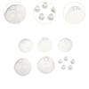 10X Blank Noisy Ball Diy Kit Press Ball Skin For Children Adults Boys Girls Empty Press Ball Skin Containers With Lids