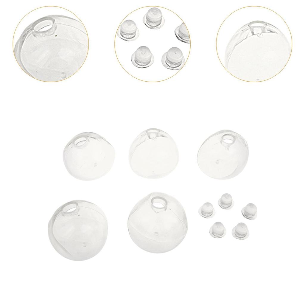 10X Blank Noisy Ball Diy Kit Press Ball Skin For Children Adults Boys Girls Empty Press Ball Skin Containers With Lids
