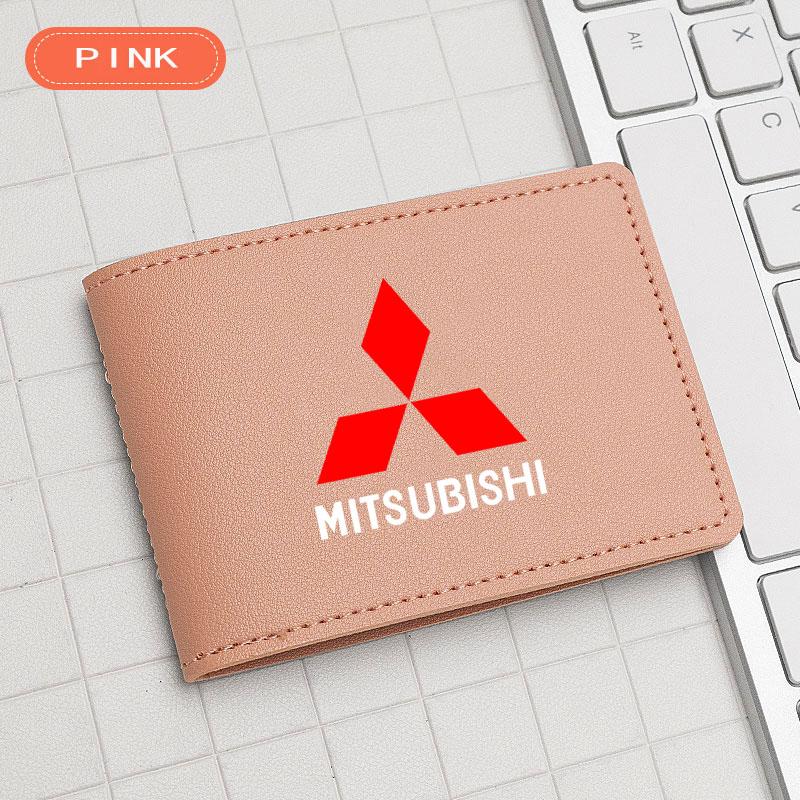 

Car Driver s License Driving Document ID Credit bag for Mitsubishi Lancer ASX Outlander Pajero Evolution Car Accessories