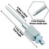 For Cars \' Metal Parts Industry Machines Grease Needle Holder Joints 3*1.5 Inch Grease Injector Needle Grease Needle Adapter
