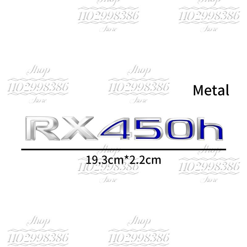Vhodné pro RX300, RX350, RX500h, RX450h, RX270, RX200t Lexus zadní znak dekorativní kovové samolepky s písmeny