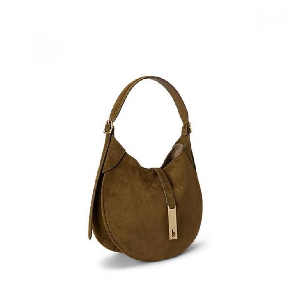 Polo Ralph Lauren Women S Small Suede Shoulder Bag wapoBag02v20198310