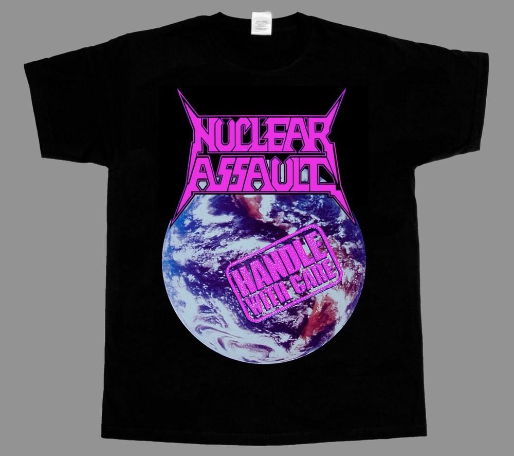 Nuclear assault handle with care game over new shortlong sleeve tshirt 345xl M
