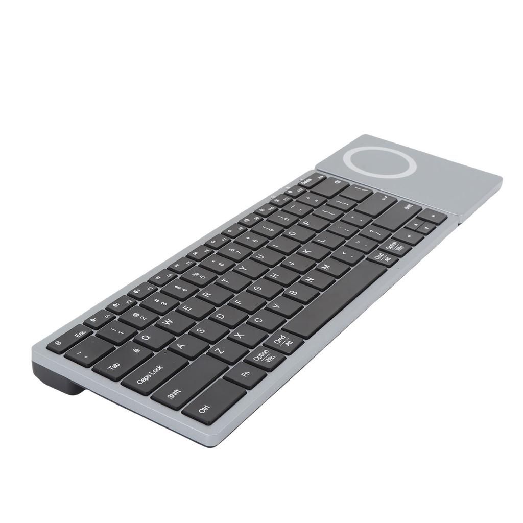 Multi Functional Wireless Keyboard, 5.0 and 2.4G Dual Mode, Magnetic Mobile Phone , 10m Stable , 360 degrees Stand fo