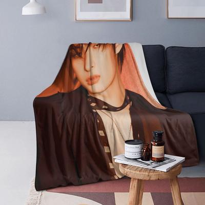 Mingi Ateez - Spin Off From The Witness Halazia Blanket Warm Flannel Throw Blanket Cover for Bed Living Room Picnic Home Couch