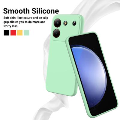 Pour ZTE Blade A54 Coque Véritable Silicone Liquide Doux Pour La Peau Coque Arrière Pour ZTE Blade A34 V50 Lite A52 V41 Lanière Pare-chocs