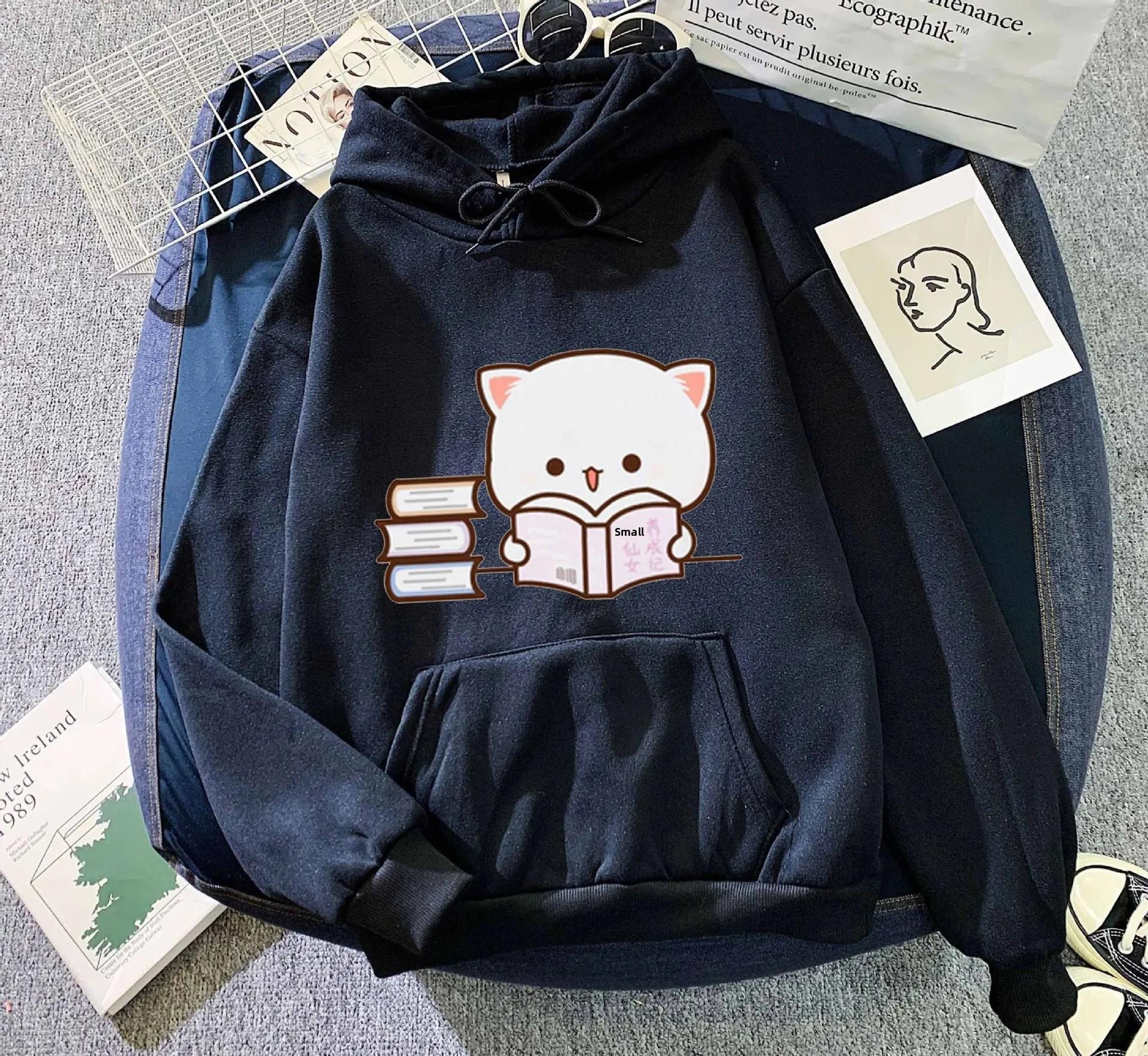 

New Hot Sale Of The Season Loose Hoodie Couple Tops Men Women Autumn Winter Thickened Warm Printed Full Sleeve Long Hoodie Sweat 3XL