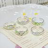 Four-Leaf Clover Smart Cat Puppy Trendy Cool Cartoon Cute Small Fresh Ring Female Senior Sense Simple Stacked Ring