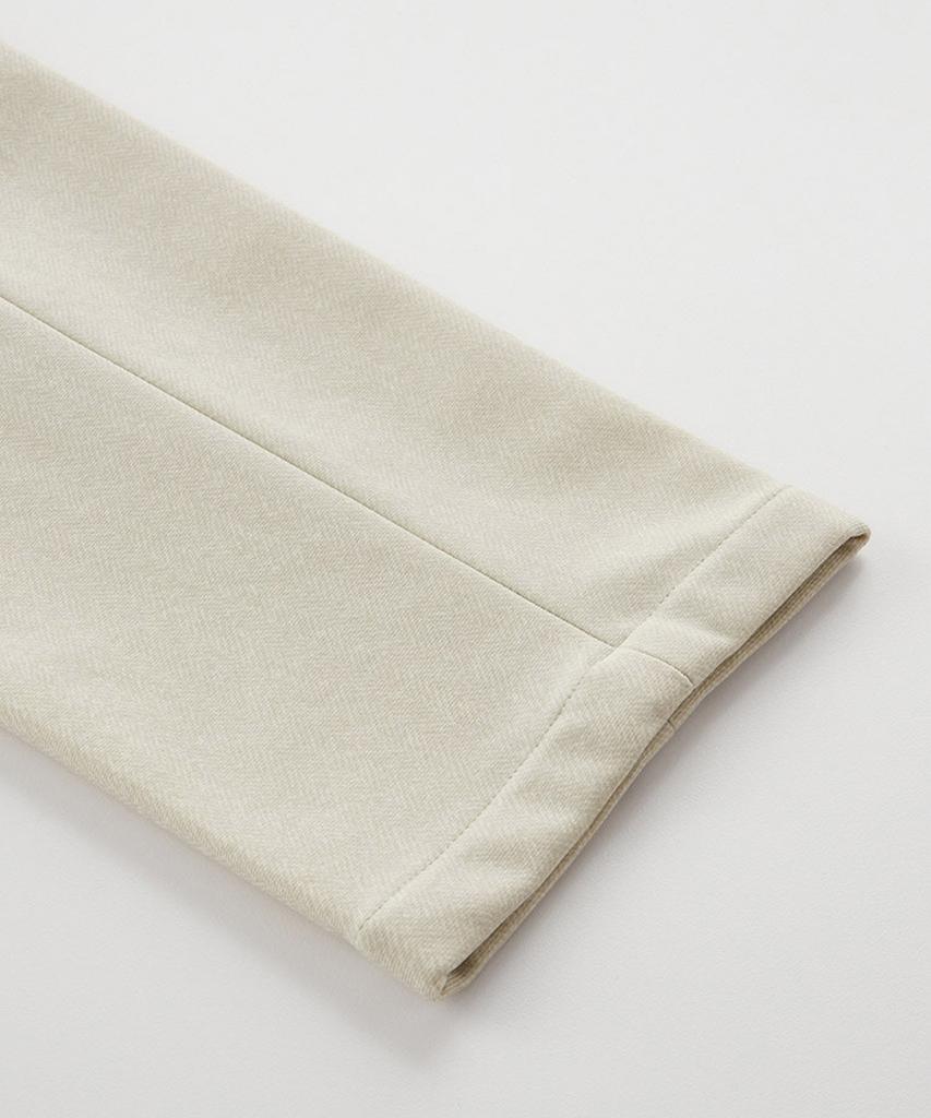 STCO Diems [Japanese Fabric] Athleisure Jersey Slacks Ivory (Tapered)_Dgpud03Chi