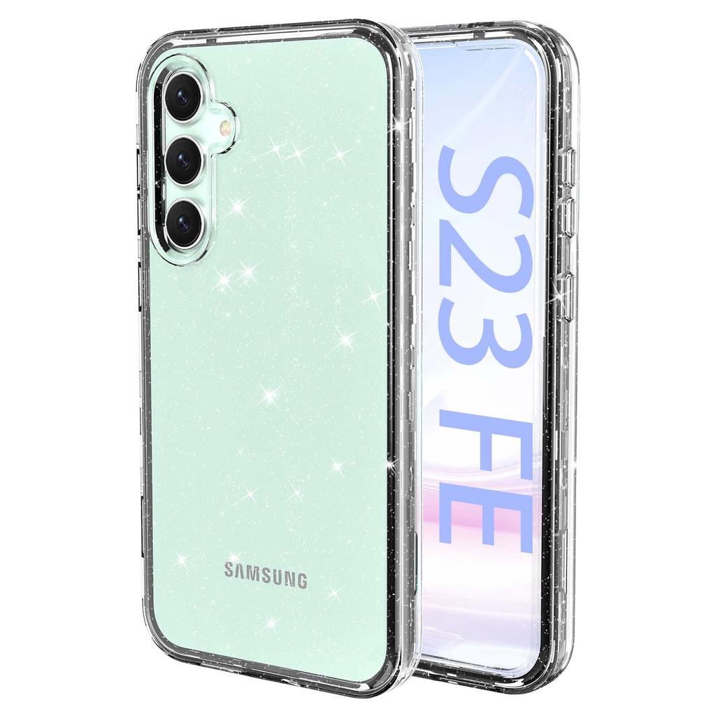Suitable for Samsung Galaxy S23 FE Mobile Phone Case Scratch Proof Three In One Full Inclusive S23FE Transparent Mobile Phone Soft Case
