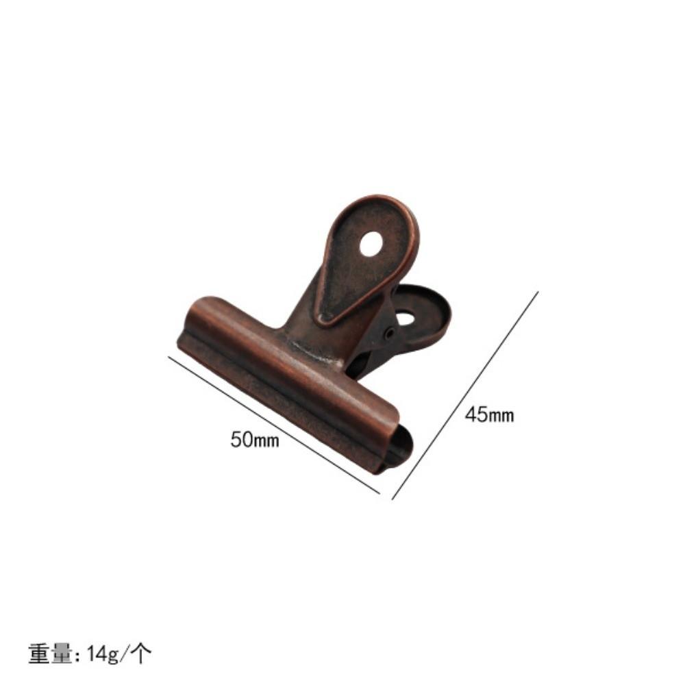 Metal Bulldog Clips Heavy Duty Document Storage Ticket Clip Vintage Binder Clips For Office Use