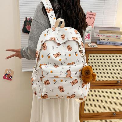 New Printed Cartoon Children's Backpack Casual Versatile Primary and Secondary School Student Schoolbag Large-capacity Junior High School Student