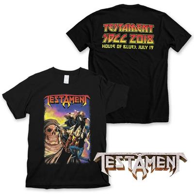 Thrash Metal Testament Band koszulka na co dzień moda unisex koszulka hiphopowa Harajuku Streetwear ponadgabarytowa koszulka bawełniana topy