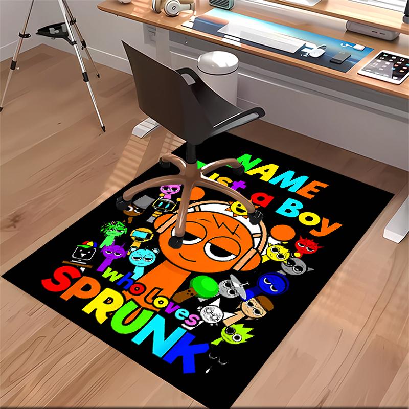 Custom personalization Sprunki themed Print Area Rug - Soft, Washable Non-Slip Indoor Mat,Living Room,Home&Office Decorative Rug