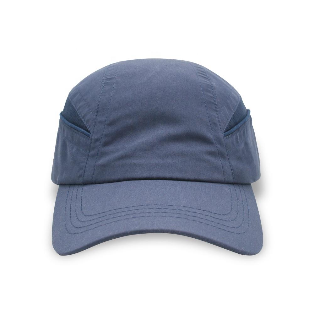 Custom Logo 5 Panel Camp Cap Fishing Hiking Adjustable Color Block Lightweight Polyester Breathable Waterproof Quick Outdoor