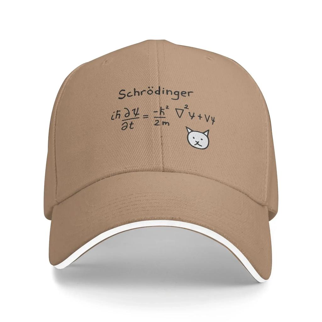 Schrodinger's Cat Baseball Cap  Hunting Camping Sun Visor Hip Hop Hats Women Men Streetwear Print Baseball Caps